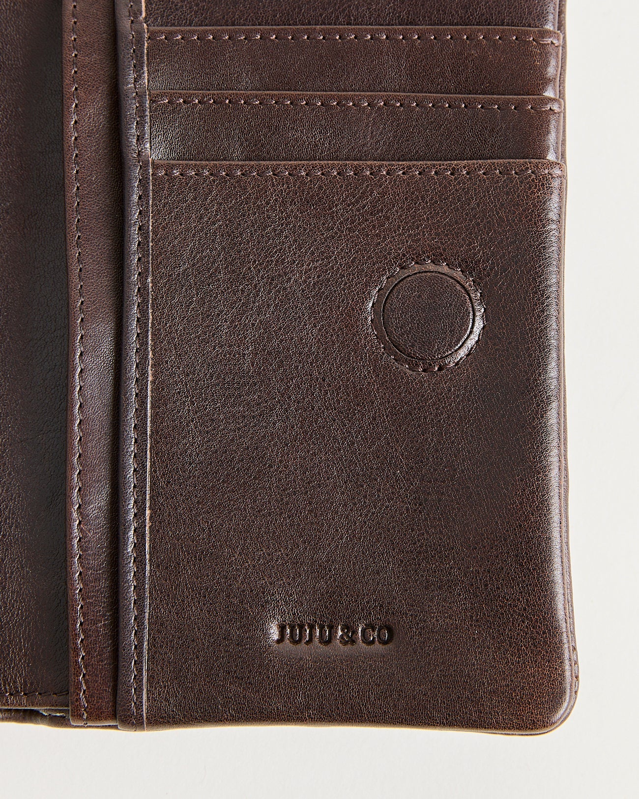 Small Sabi Wallet-Mahogany