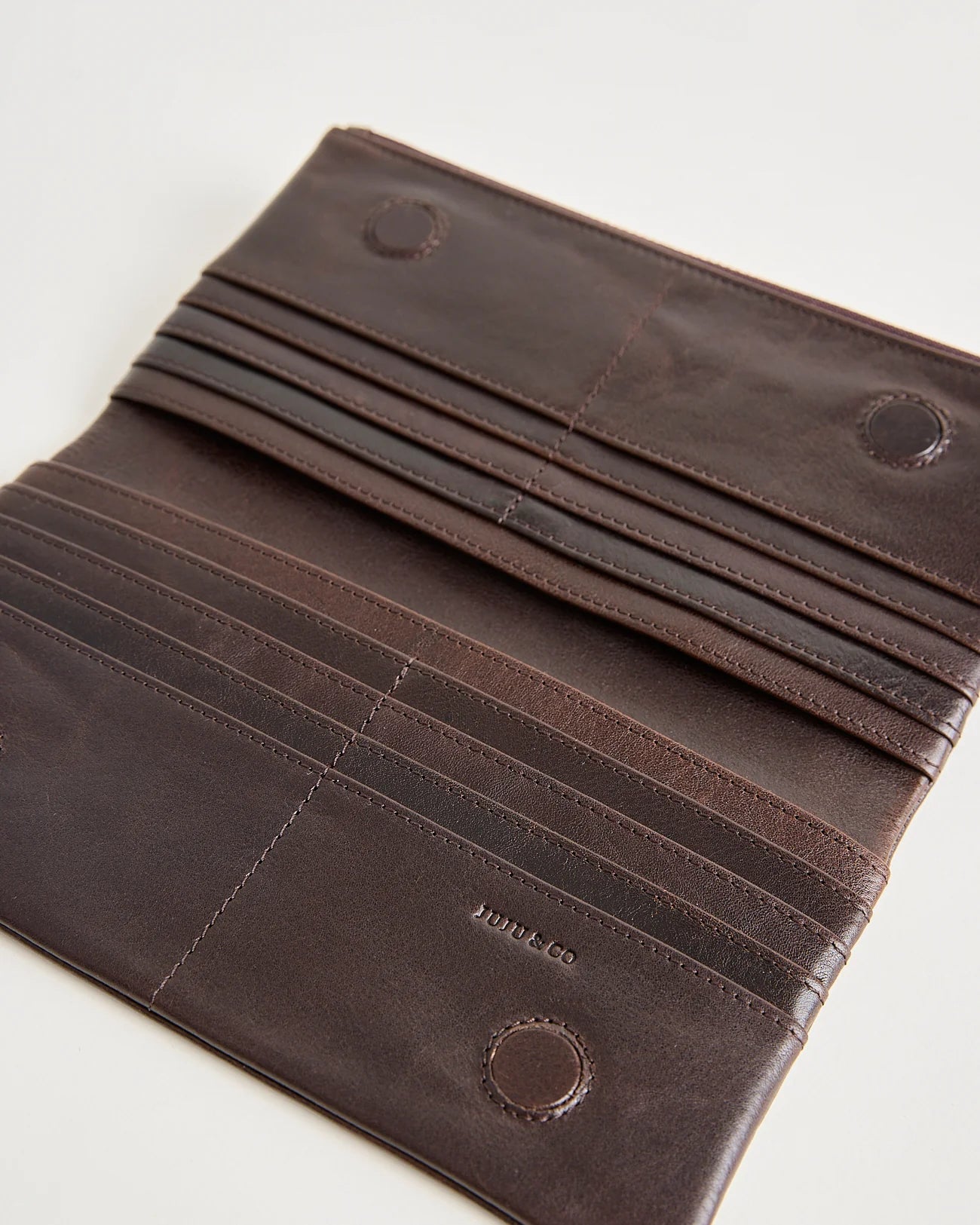 Large Sabi Wallet-  Mahogany