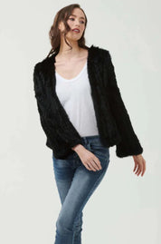 365 Days Fur Cropped Jacket - Black