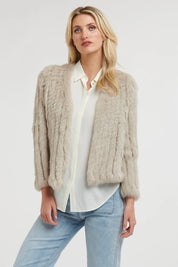 365 Days Fur Croped Jacket - Stone