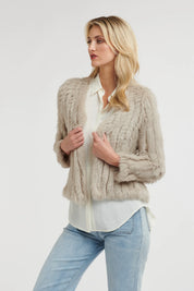 365 Days Fur Croped Jacket - Stone