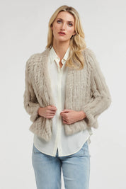 365 Days Fur Croped Jacket - Stone