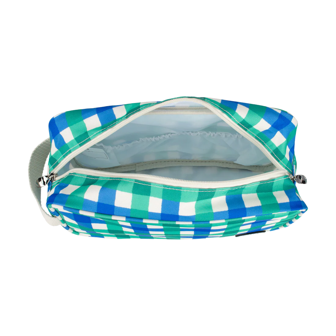 Travel Bag Green Blue Check
