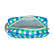 Travel Bag Green Blue Check