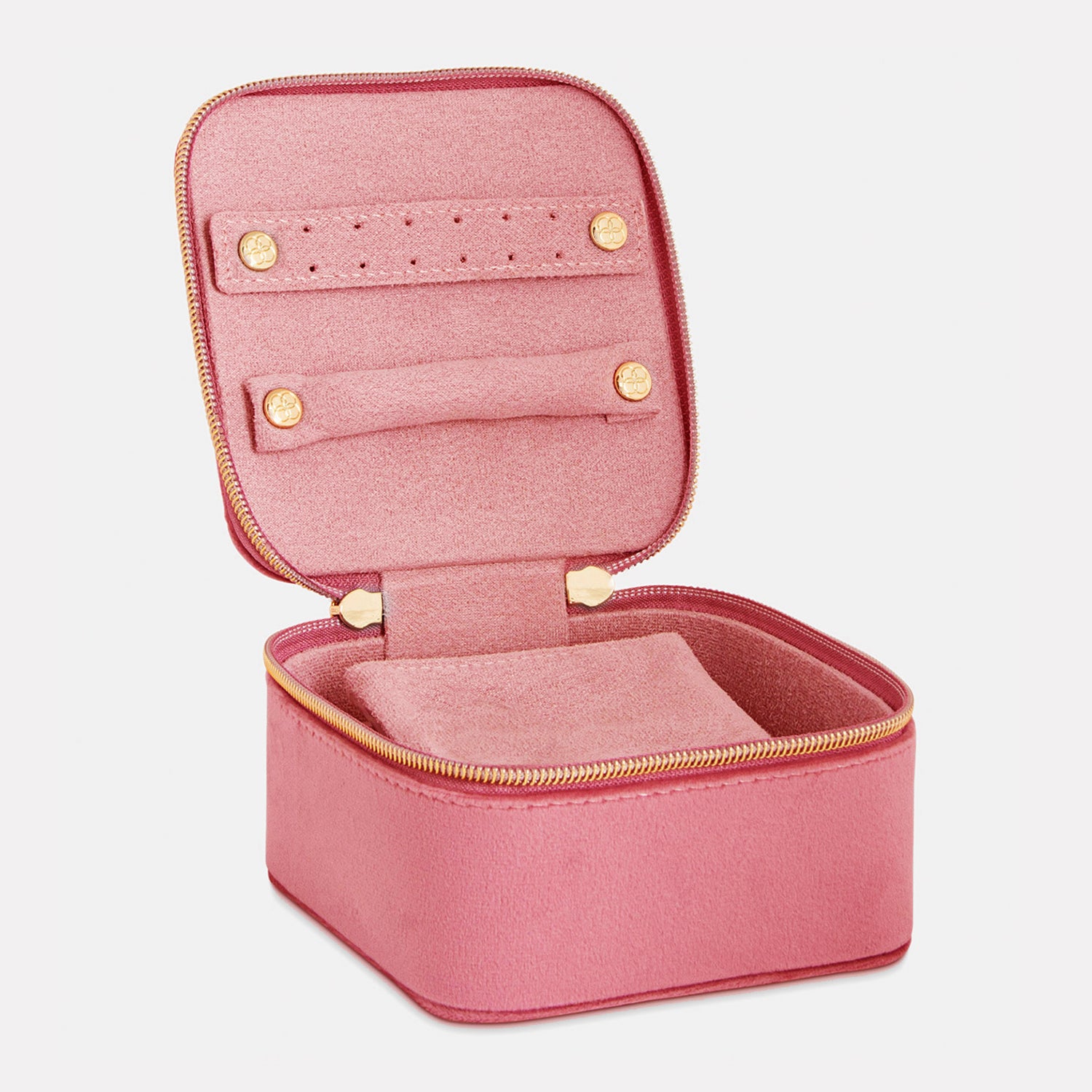 Luxe Velvet Jewellery Cube- Coral