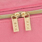 Luxe Velvet Jewellery Cube- Coral