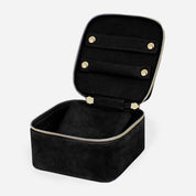 Luxe Velvet Jewellery Cube- Black