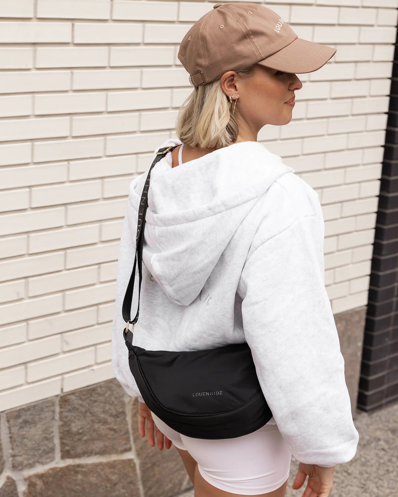 Sylvia Nylon Crossbody Bag- Black - Presence Hamilton