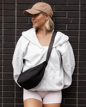 Sylvia Nylon Crossbody Bag- Black - Presence Hamilton