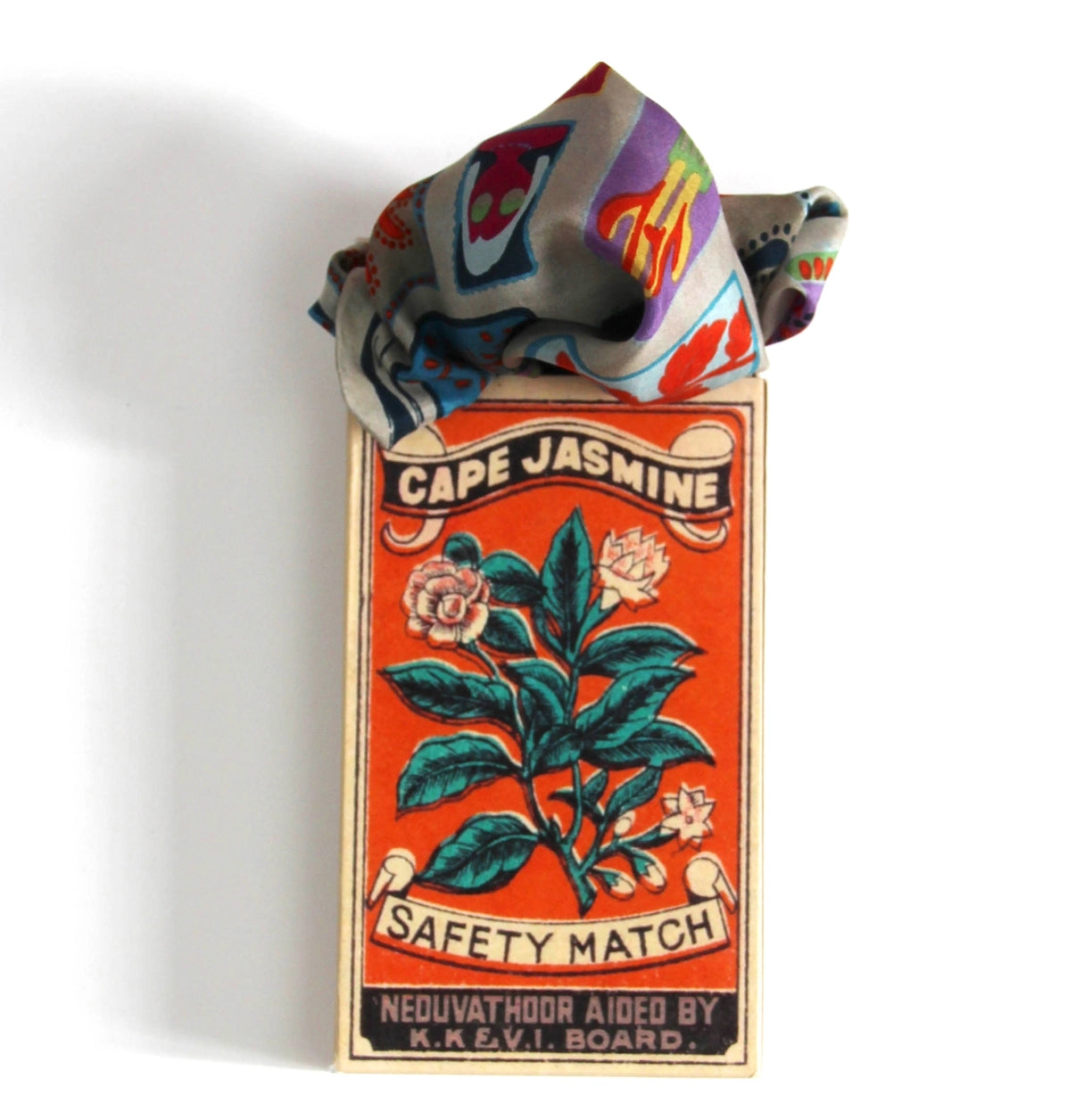 Mini Postcard Marine Silk Scarf - Presence Hamilton