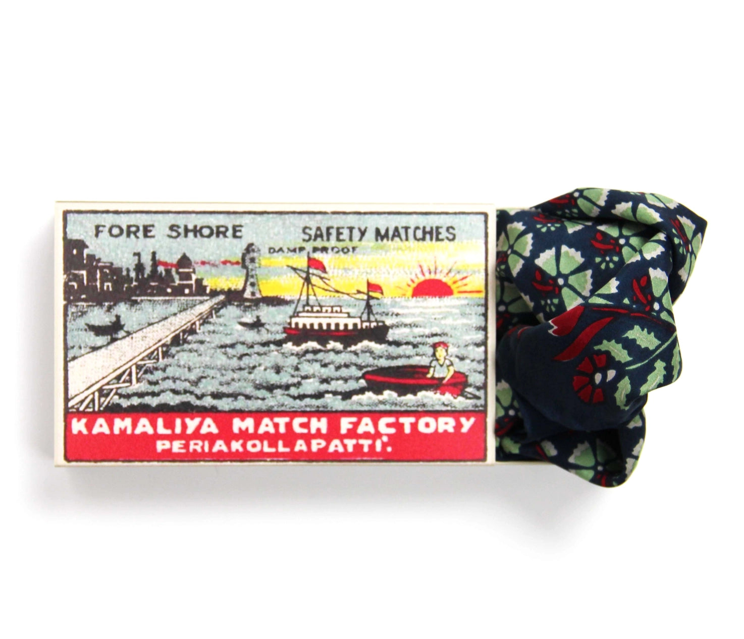 Mini Augustine Marine Silk Scarf