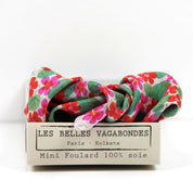 Mini Capucine Fuchsia  Silk Scarf - Presence Hamilton