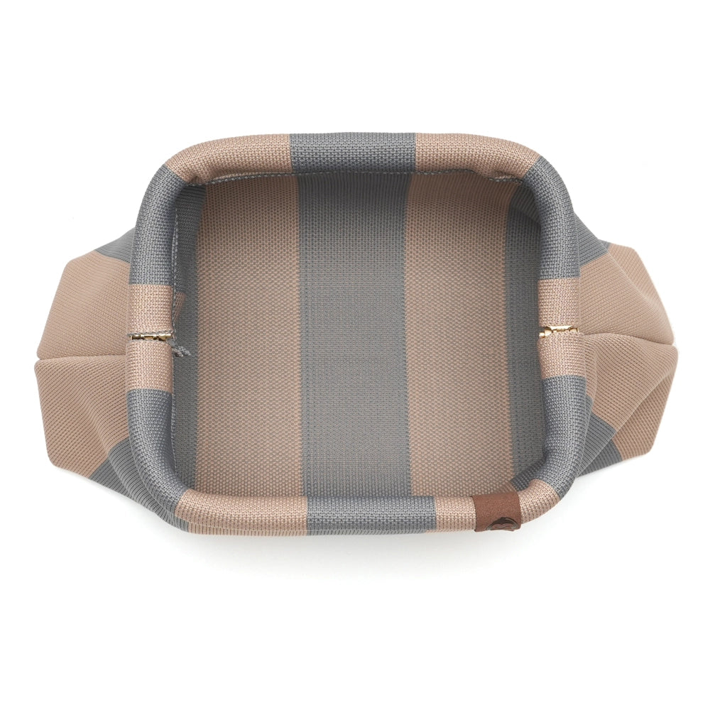 Emma Bag- 60 Beige & Steel Blue