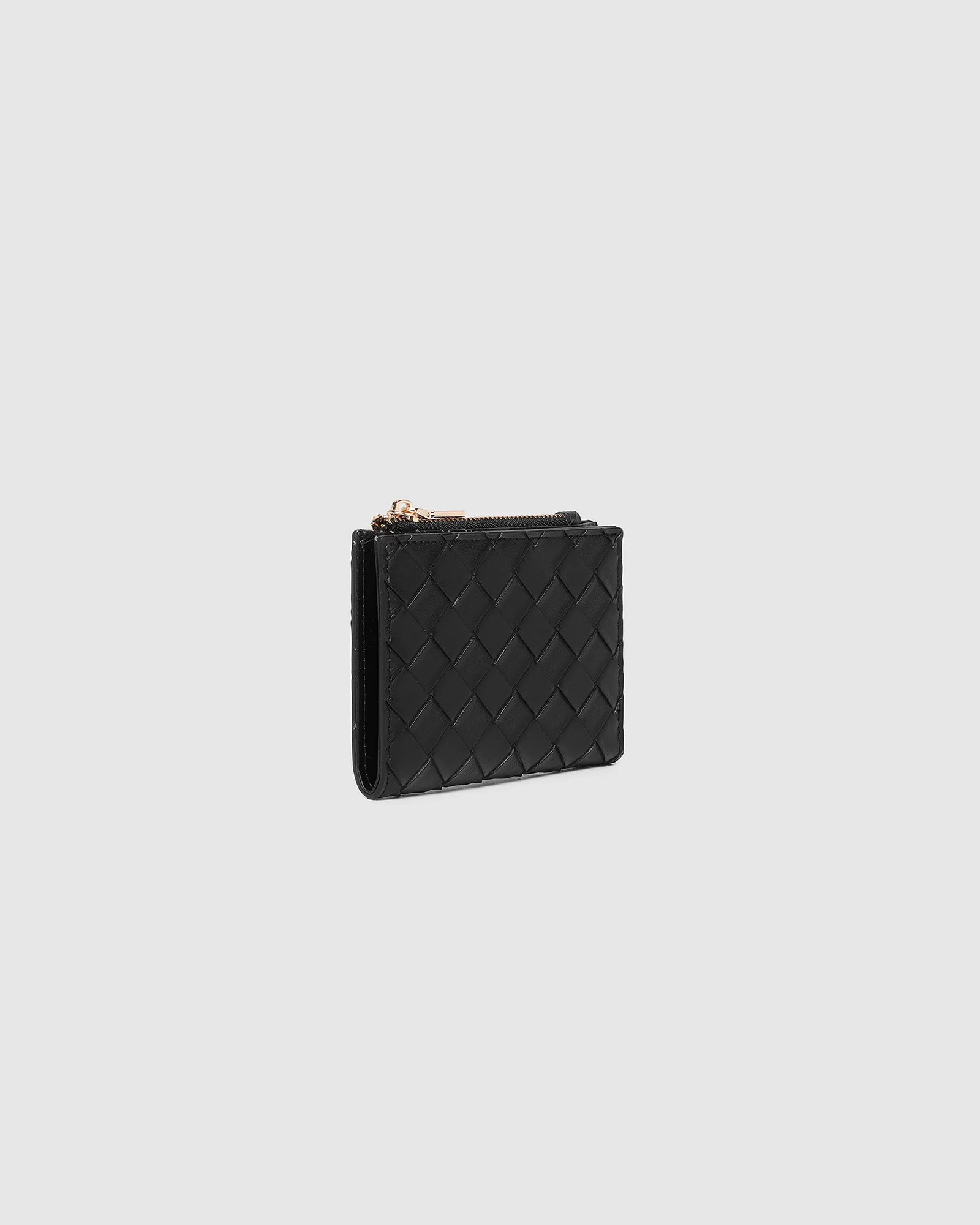 Lilly Woven Wallet- Black - Presence Hamilton