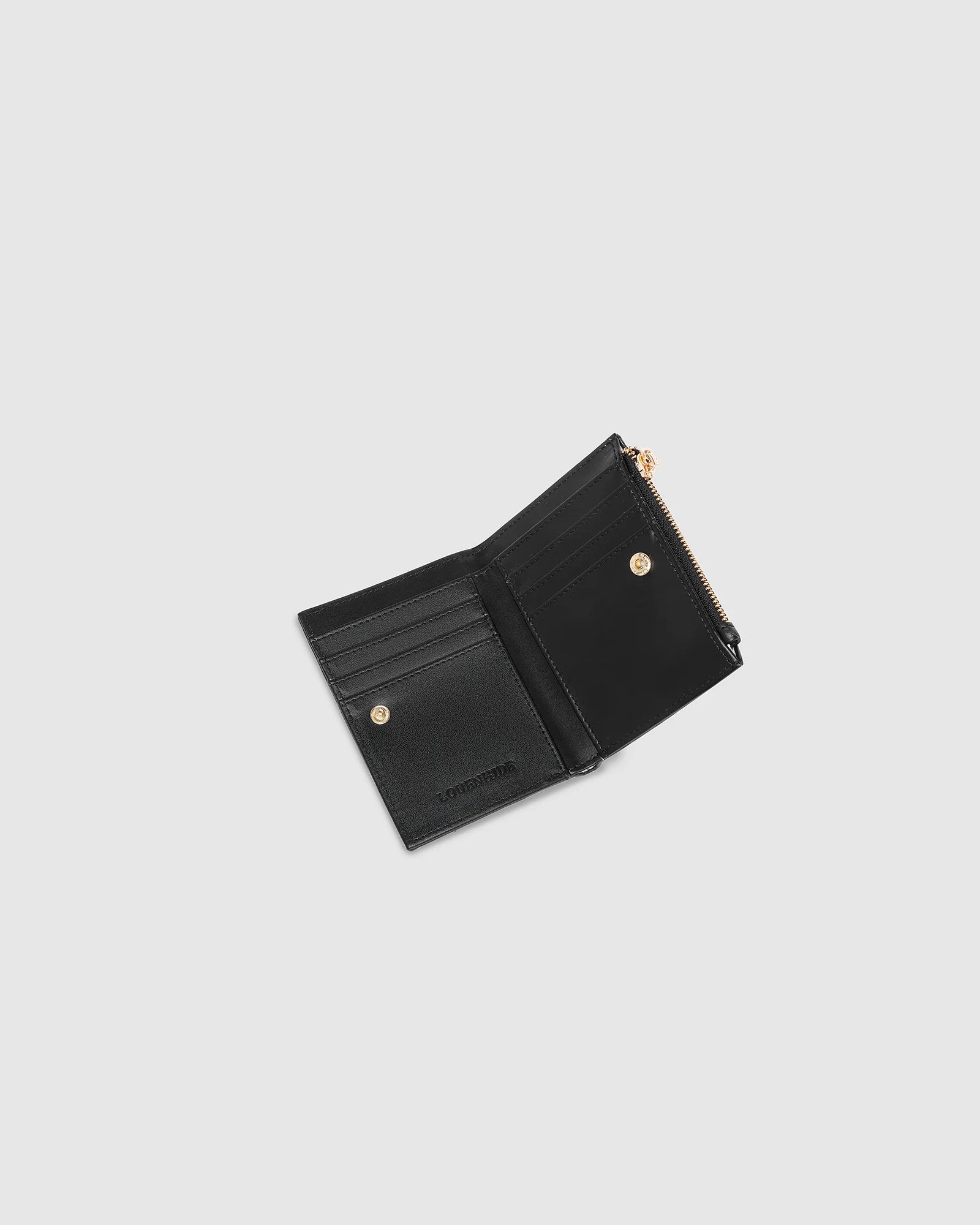 Lilly Woven Wallet- Black - Presence Hamilton
