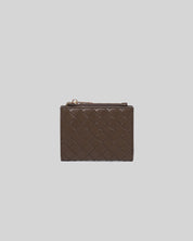 Lilly Woven Wallet- Chocolate - Presence Hamilton
