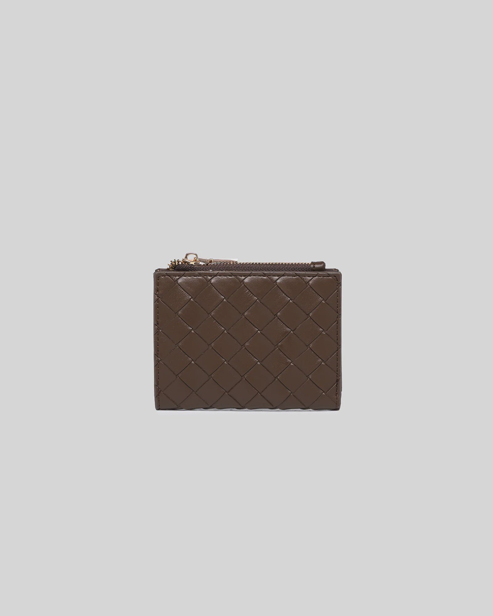 Lilly Woven Wallet- Chocolate - Presence Hamilton