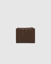 Lilly Woven Wallet- Chocolate - Presence Hamilton