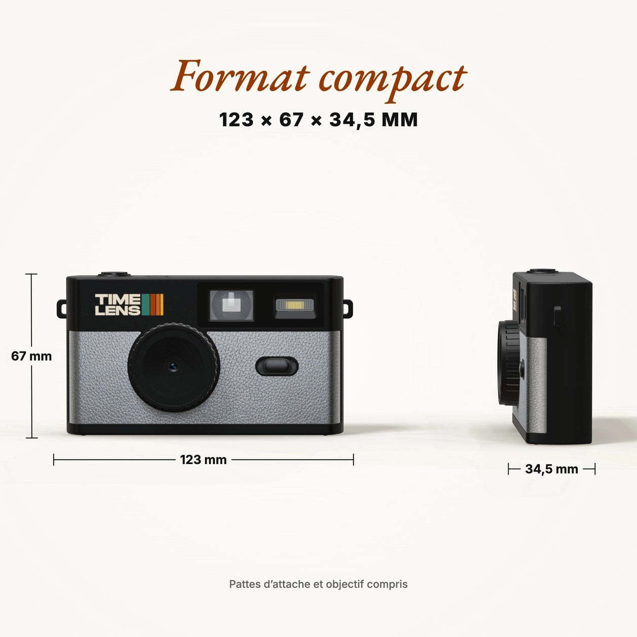 Timelens Digital Camera- Pop Edition 80s Silver