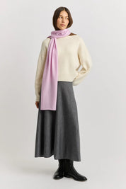 Extra Fine Merino Scarf- Powder Pink - Presence Hamilton