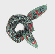 Mini Augustine Khaki Silk Scarf