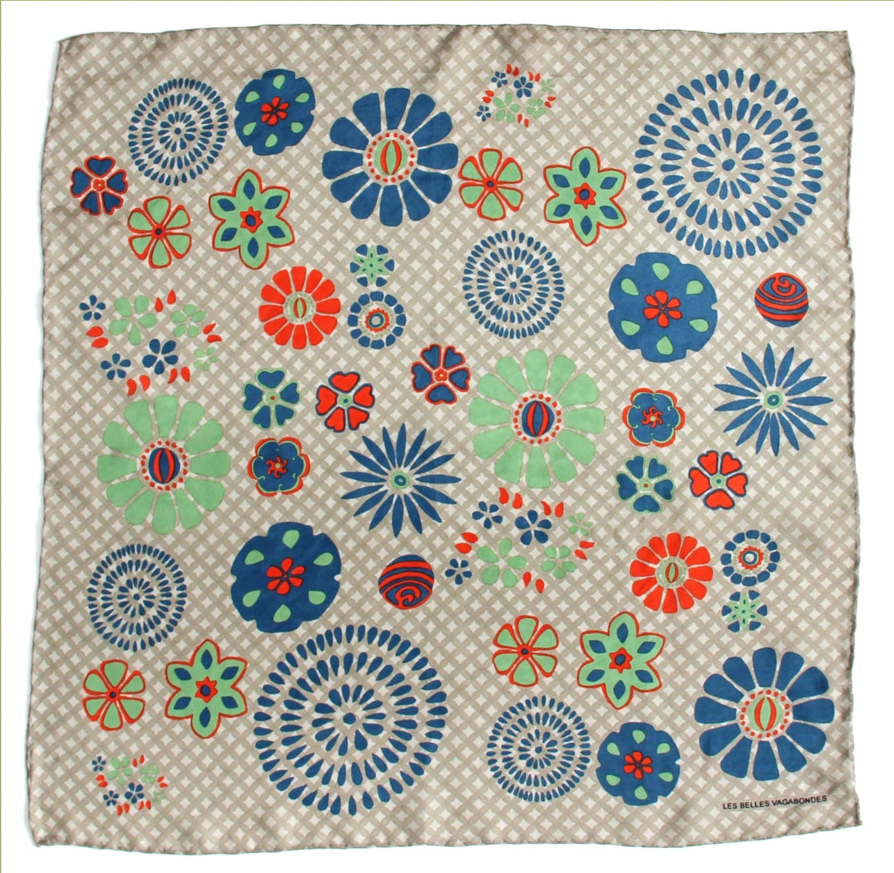 Mini Shippo Beige Silk Scarf