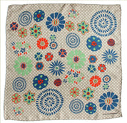 Mini Shippo Beige Silk Scarf