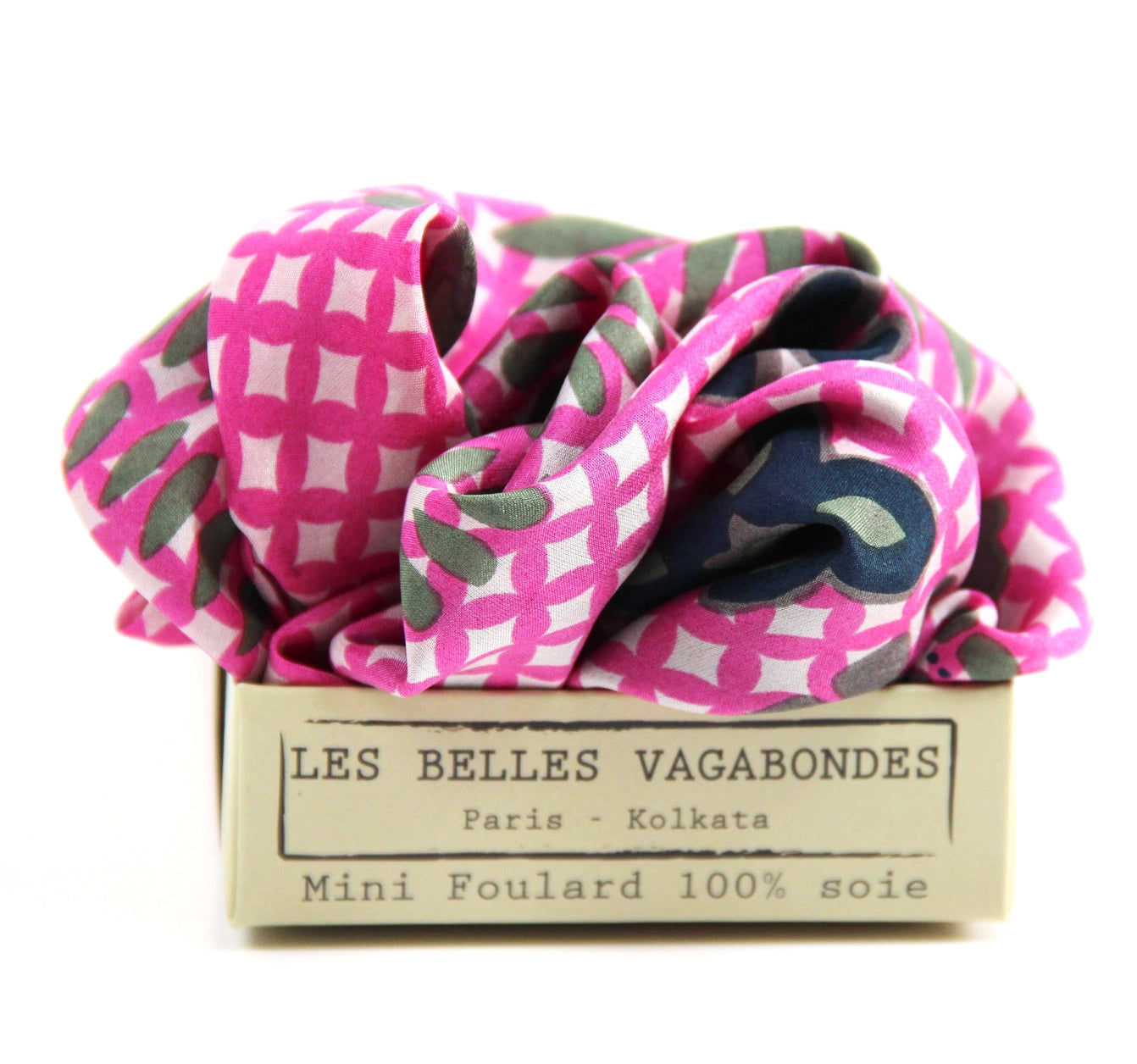 Mini Shippo Fuchsia Silk Scarf - Presence Hamilton