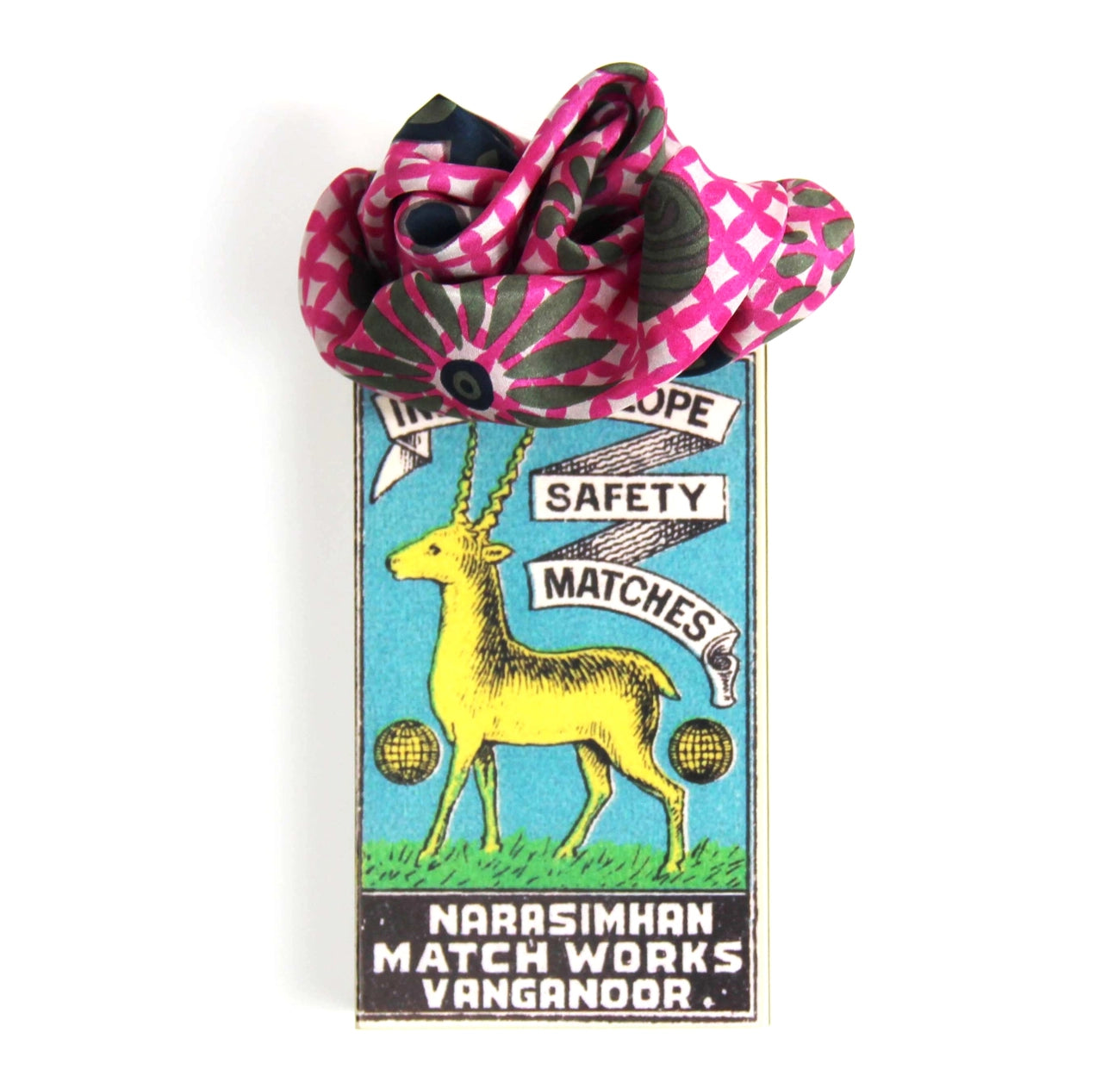 Mini Shippo Fuchsia Silk Scarf - Presence Hamilton