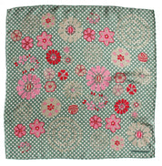 Mini Shippo Gray Silk Scarf - Presence Hamilton