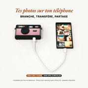 Timelens Digital Camera- Pop Edition 80s Pink Gold