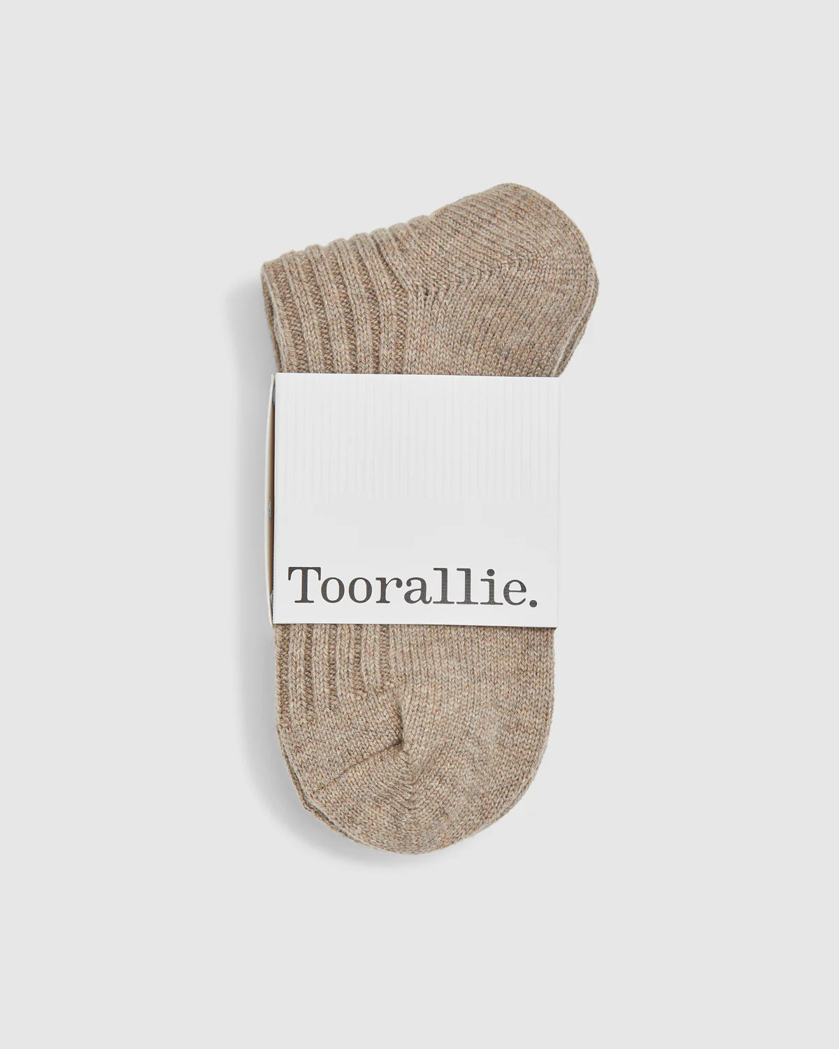 Ribbed Merino Socks- Oat - Presence Hamilton