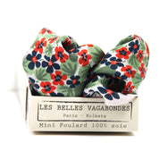 Mini Capucine Marine Silk Scarf - Presence Hamilton