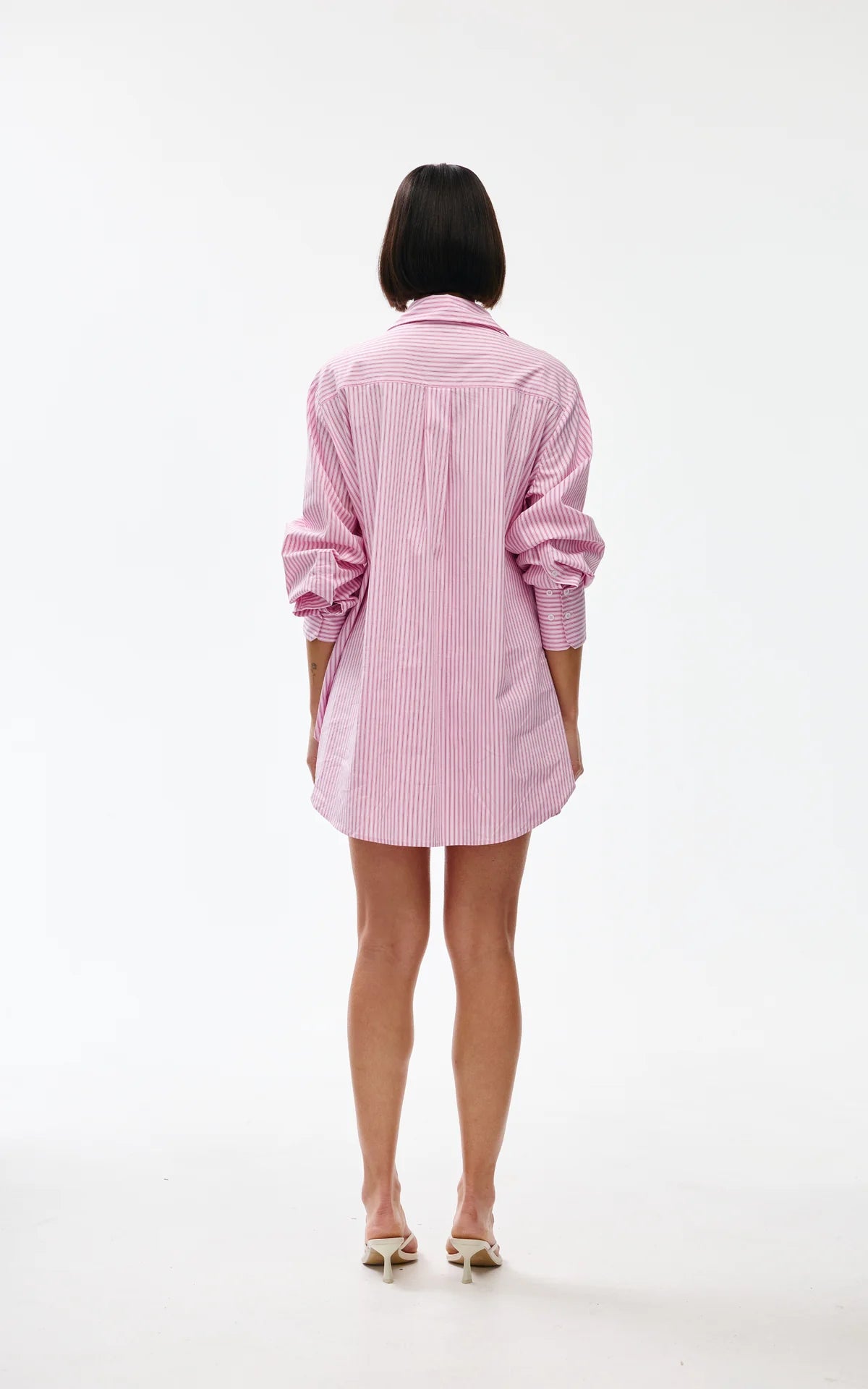Riley Shirt - Pink Pinstripe