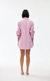 Riley Shirt - Pink Pinstripe