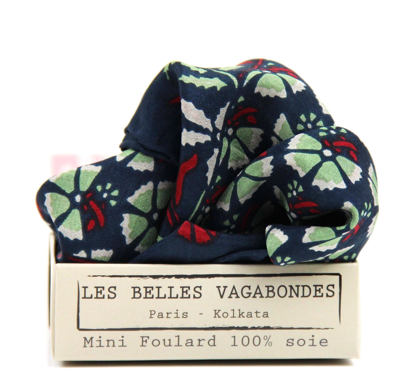 Mini Augustine Marine Silk Scarf