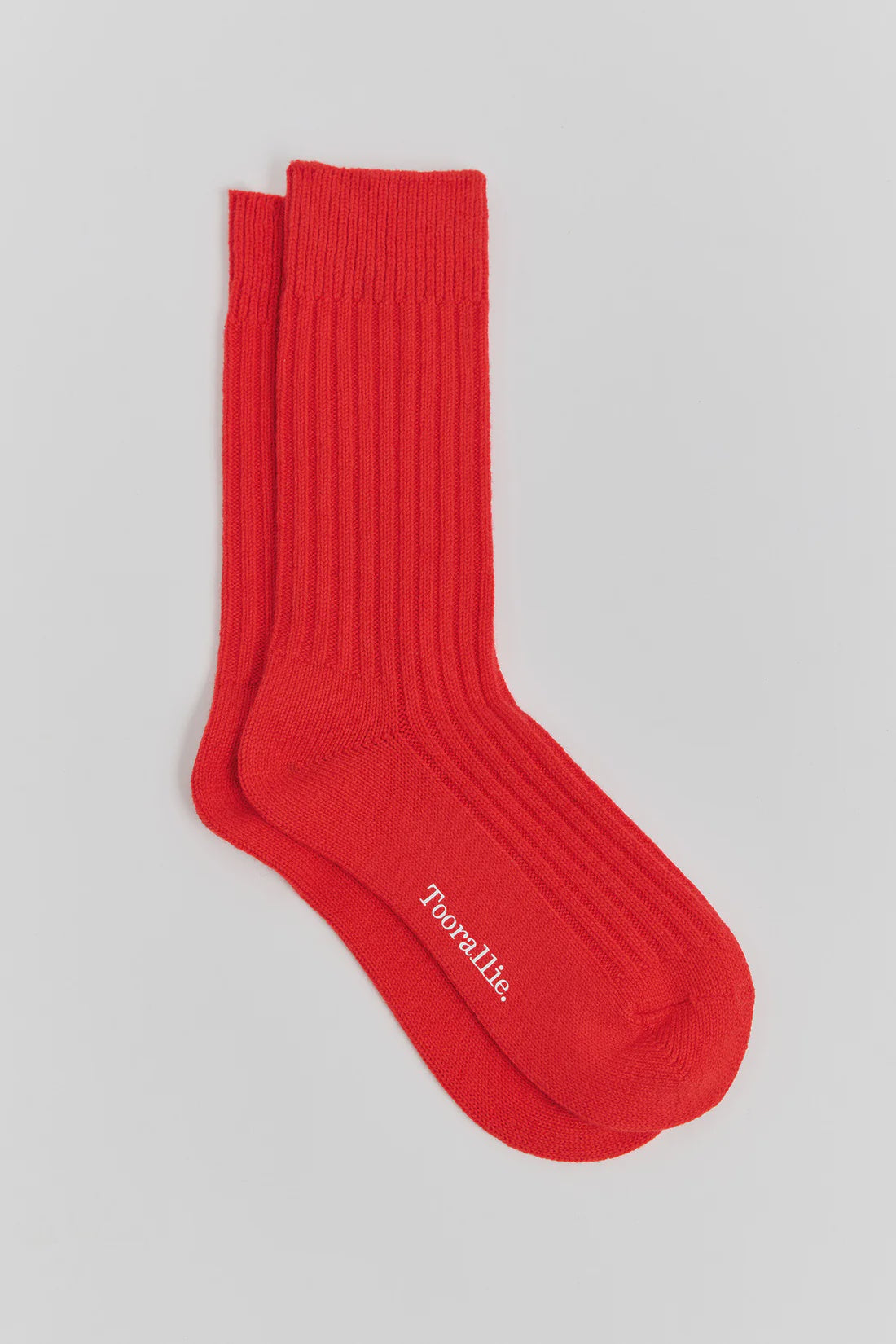 Ribbed Merino Socks- Poppy - Presence Hamilton