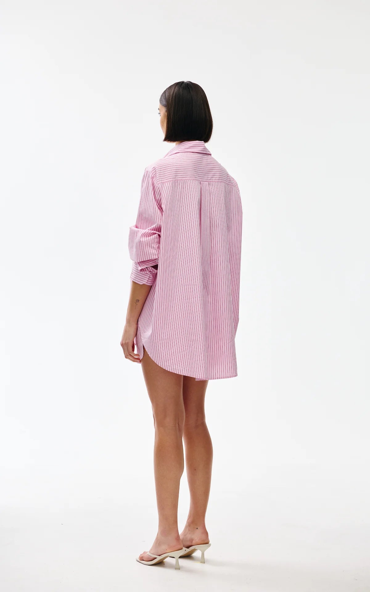 Riley Shirt - Pink Pinstripe