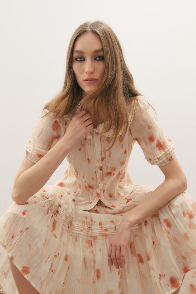 Apricity Shirt- Peaches & Cream - Presence Hamilton