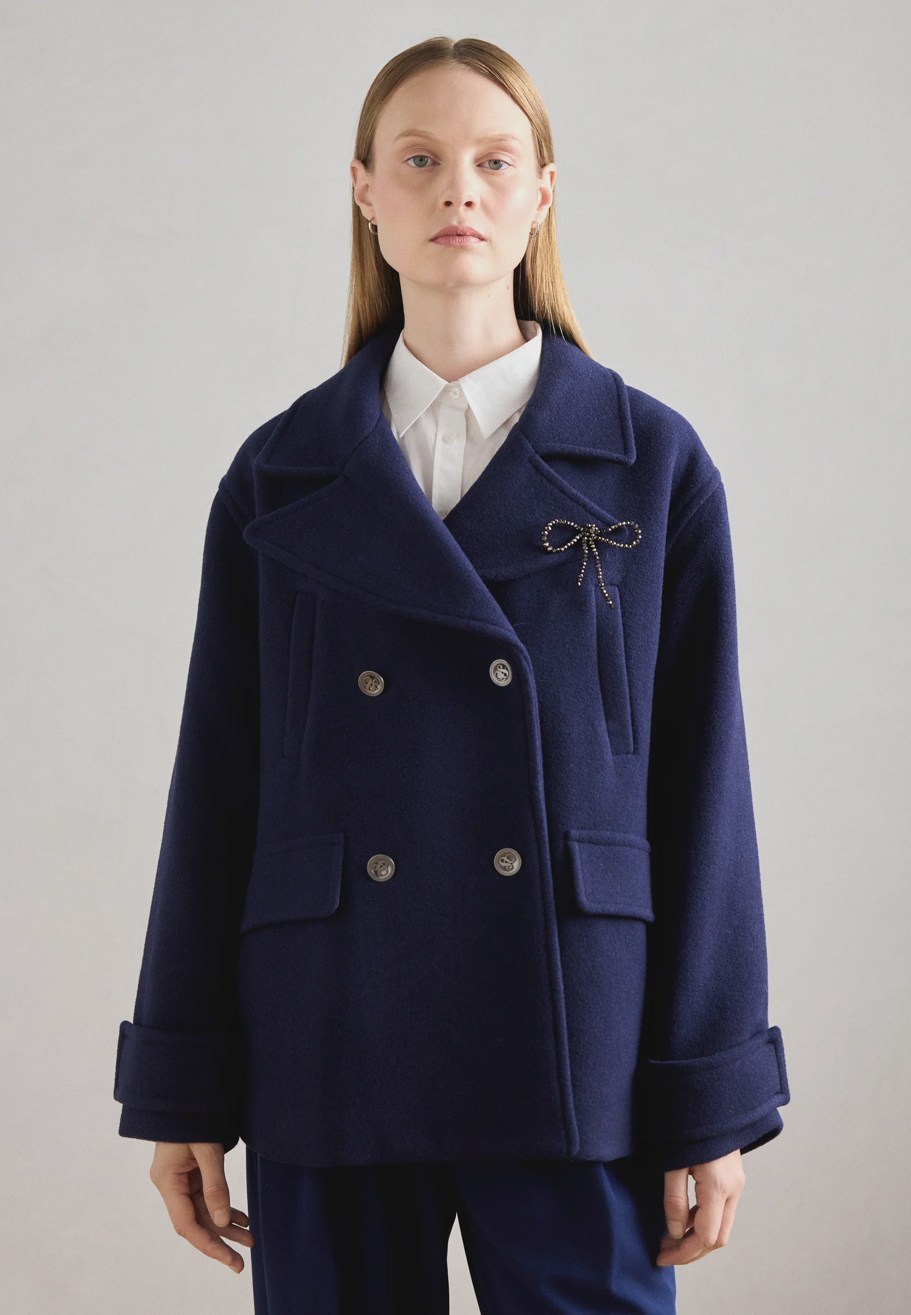 Mid Length Peacock Coat - Presence Hamilton