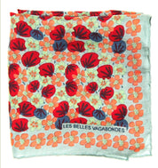 Mini Capucine Beige Silk Scarf - Presence Hamilton