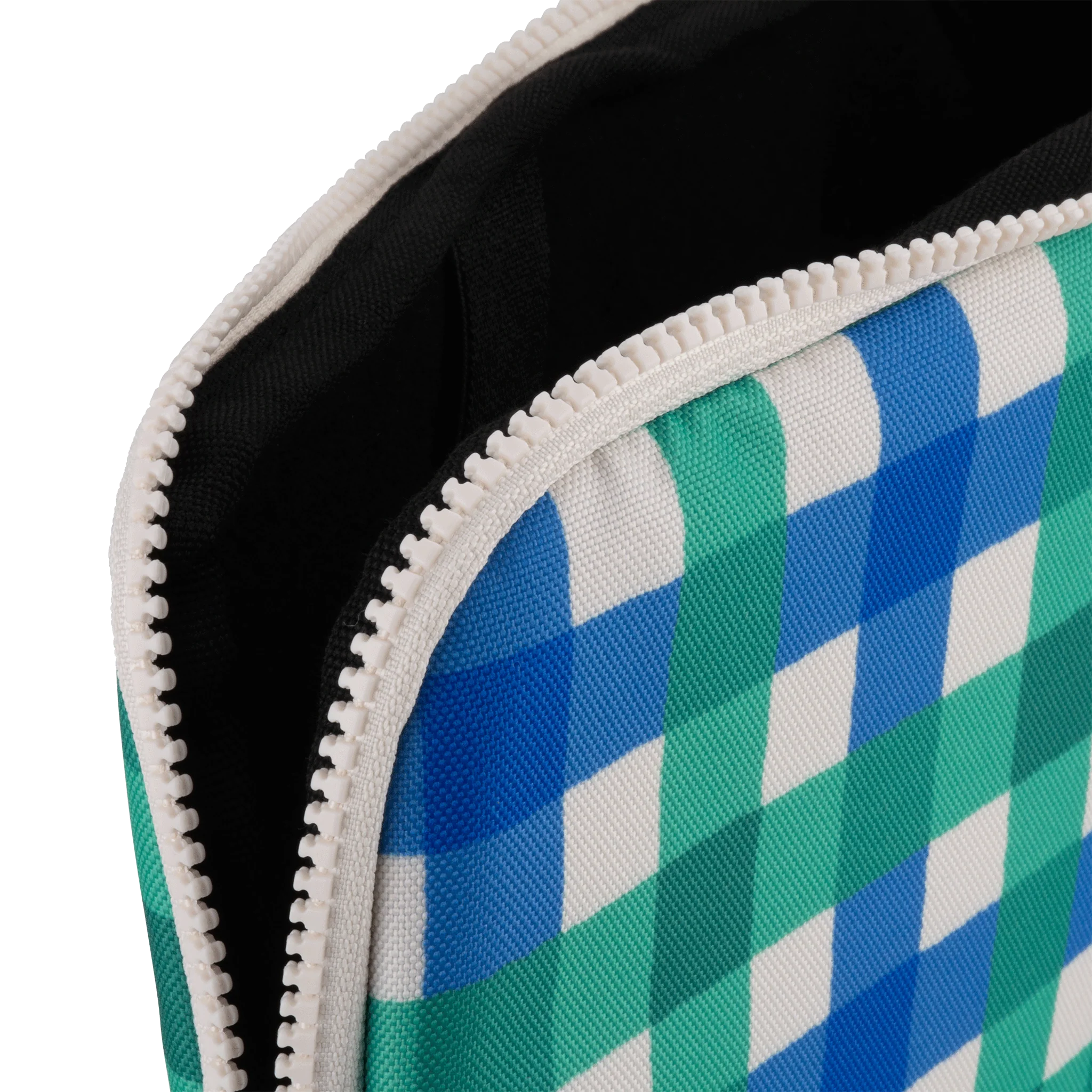 Laptop Case Green Blue Check