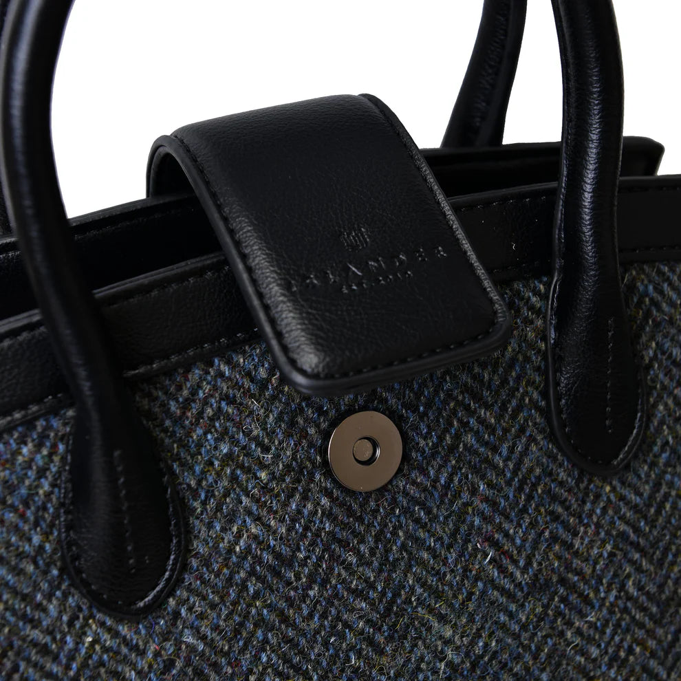 The Mini Tiree- Black & Grey Herringbone