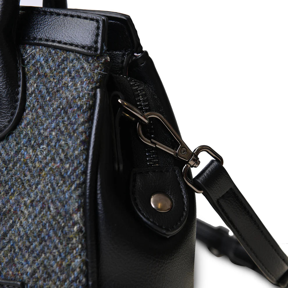 The Mini Tiree- Black & Grey Herringbone
