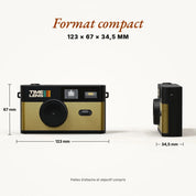 Timelens Digital Camera- Pop Edition 80's Gold