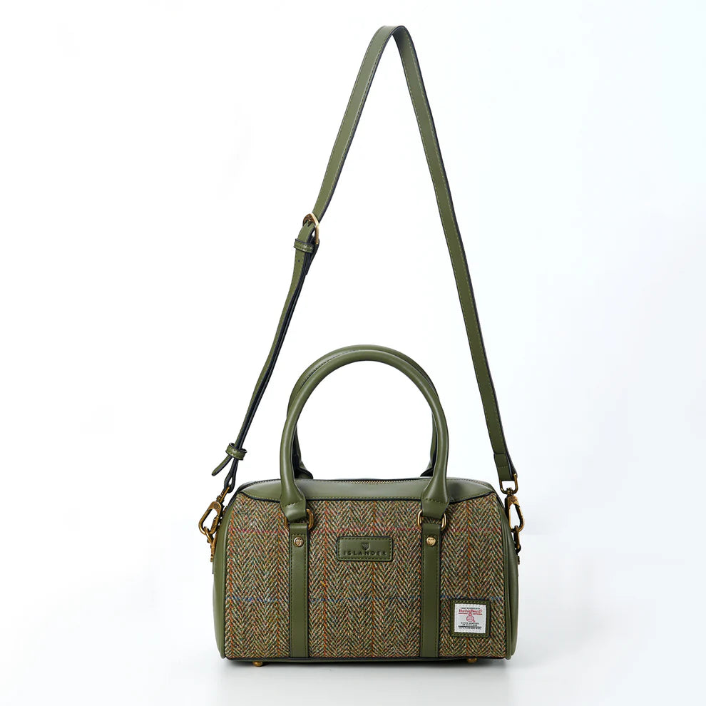 The Medium Duffel-Chestnut Herringbone