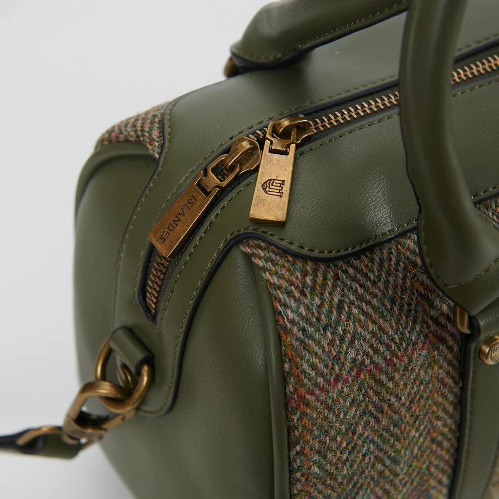 The Medium Duffel-Chestnut Herringbone