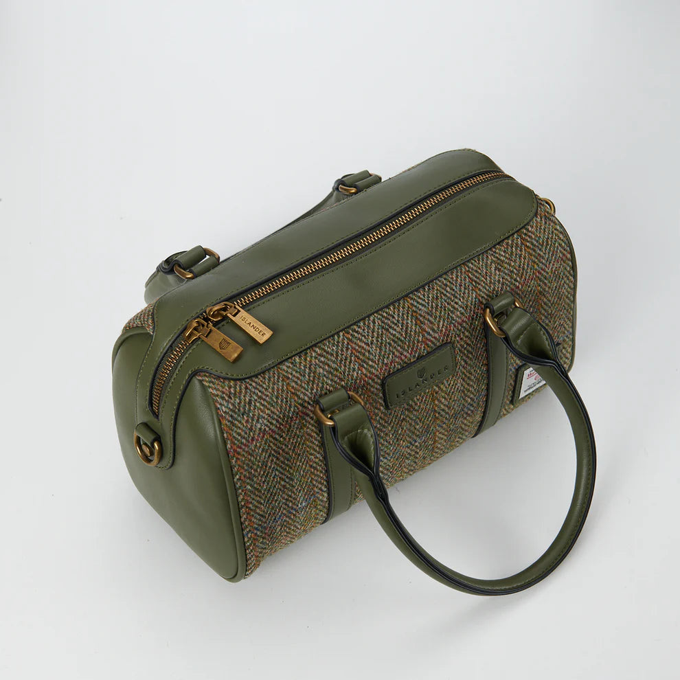 The Medium Duffel-Chestnut Herringbone