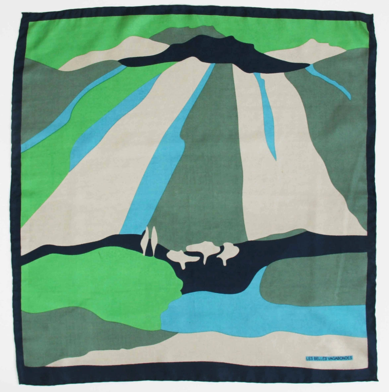 Mini Vivaro Green Silk Scarf