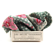 Mini Shippo Gray Silk Scarf - Presence Hamilton